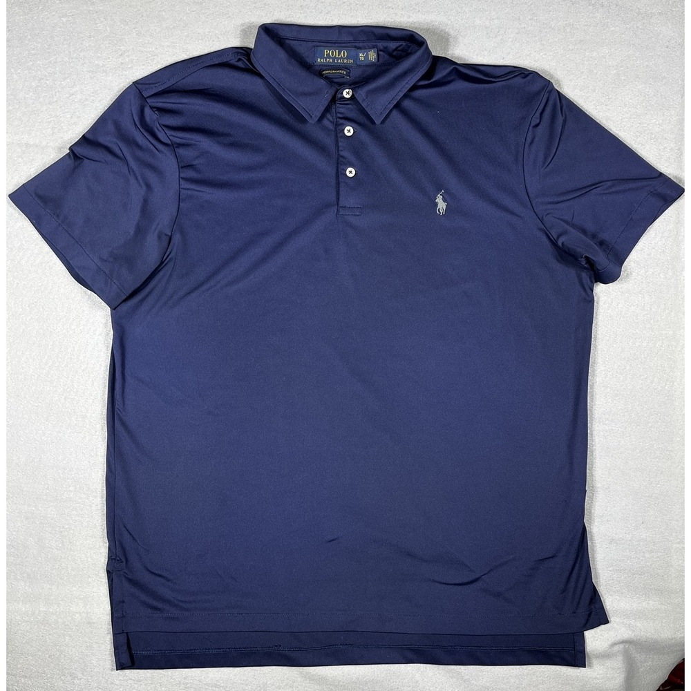 Polo Ralph Lauren Men's XL Performance Polo Blue Golf Short Sleeve